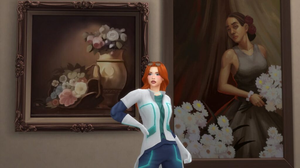 How to study a historical display at a museum in The Sims 4